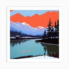 View Of The Mountains Art Print