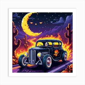 Pixel Halloween Art Print