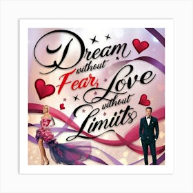 Dream Without Fear Love Without Limits Art Print
