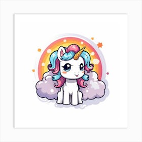 Cute Unicorn 506 Art Print