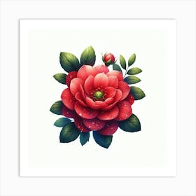 Red Rose 14 Art Print