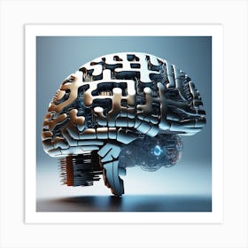 Artificial Brain 28 Art Print