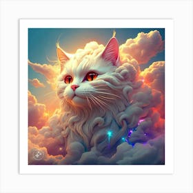 Cloud Cat 1 Art Print