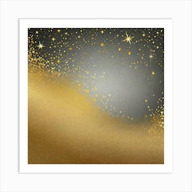 Night sparkles the sand Art Print