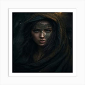 Dark Beauty Art Print