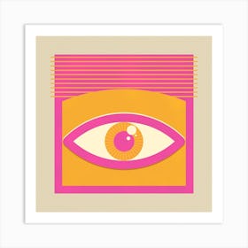 One Look Is Enough Square Art Print
