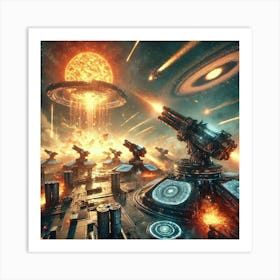 A Futuristic Science Fiction Depiction Of Solarfor 3 Art Print