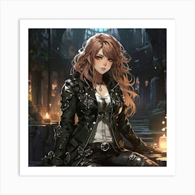 Gothic Girl Art Print