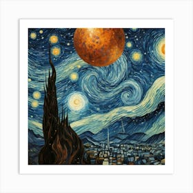 Starry Night Art Print