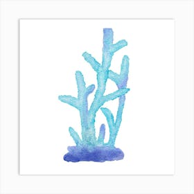 Coral Reef Watercolor Painting Art Print