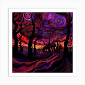 Spooky Forest Art Print