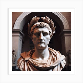 Bust Of Julius Caesar Art Print