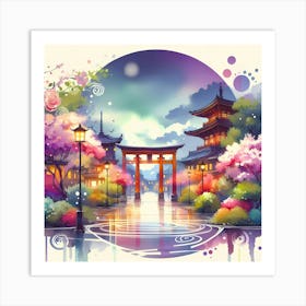 Japanese Garden 1 Art Print