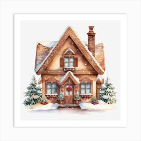 Gingerbread House 3 Art Print