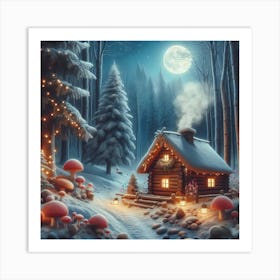 Cabin In The Woods 1 Art Print