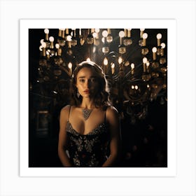 Emilia Clarke Girl In A Dress Art Print