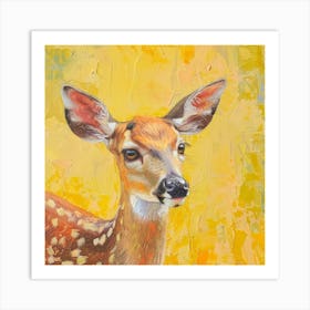 Fawn painting 4 Art Print