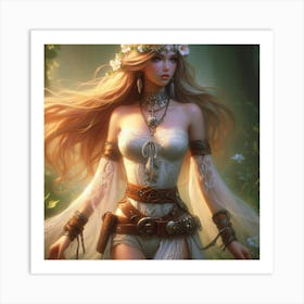 Elven Girl 4 Art Print