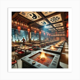 Sovereign Flame Taoist Temple Han Grill Art Print