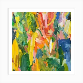 Abstract Of Flowers 3 Art Print