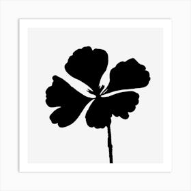 Flower Silhouette Art Print