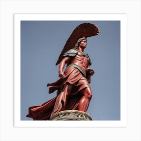 Statue Of Sparta Art Print