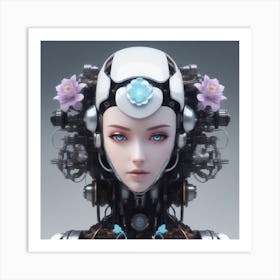 Robot Girl 5 Art Print