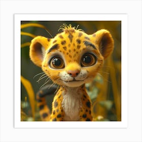 Cheetah Cub 1 Art Print