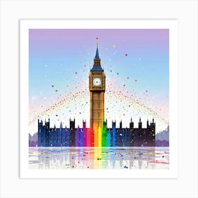 Rainbow In London 1 Art Print