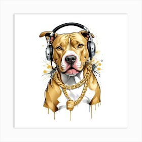 Hip Hop Dog Art Print