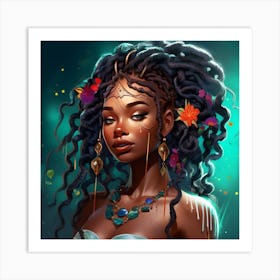 Afro-American Woman 8 Art Print