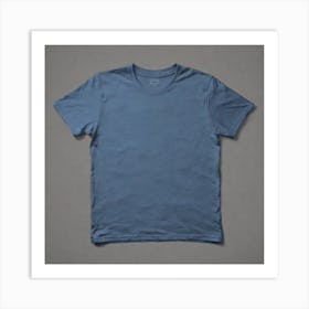 Blue Tee Shirt Art Print