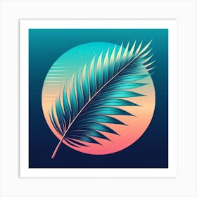 Palm leaf 3 Art Print