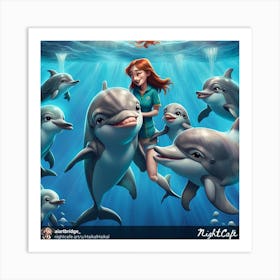 Dolphins 3 Art Print
