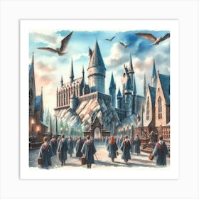 Hogwarts school of Witchcraft Art Print