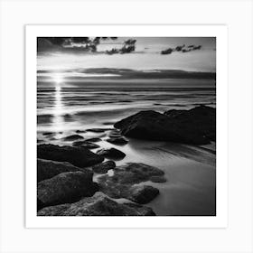 Sunset On The Beach 999 Art Print