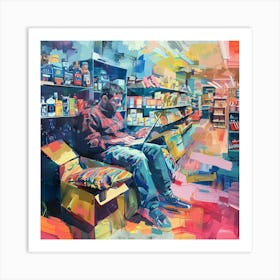 Man In A Store Art Print