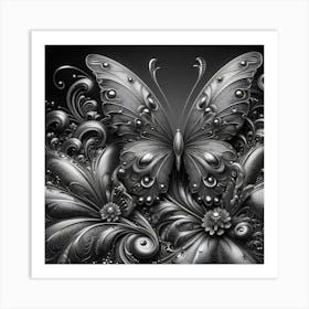 Abstract Butterfly 9 Art Print