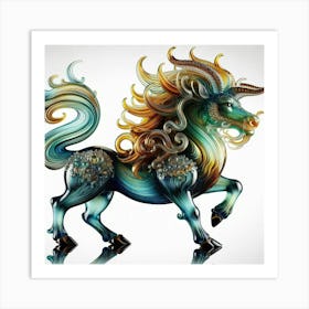 Chinese Zodiac Horse Art Print