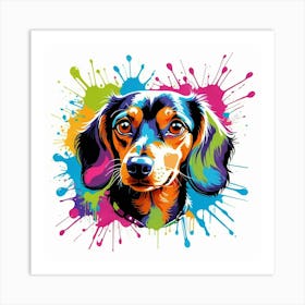 Graffiti dachshund 1 Art Print