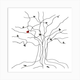 Tree Of Love 1 Art Print