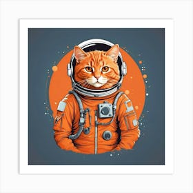 Astronaut Cat 1 Art Print