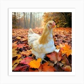 Fall strolls Art Print