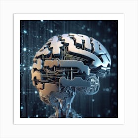 Artificial Brain 23 Art Print