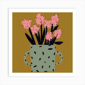 Hyacinths In A Pot Art Print