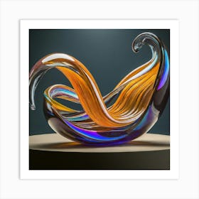 Glass Sculpture Art Print