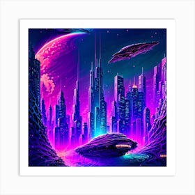 Sci-Fi City Art Print