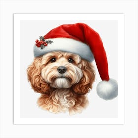 Santa Claus Dog Poster