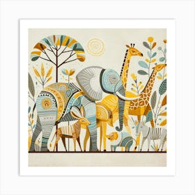 Lush Wildlife 01 Art Print