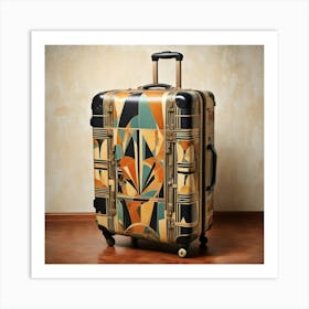 Deco Luggage Art Print